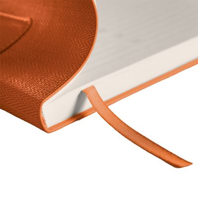 Ежедневник недатированный Scotty, А5-,  оранжевый, кремовый блок, без обреза-6