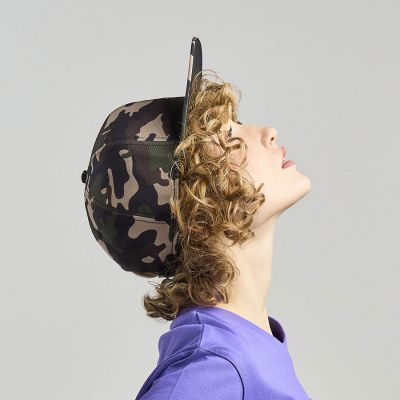 Бейсболка SNAP BACK-S, 6 клиньев, пластиковая застежка, черный, серый-4