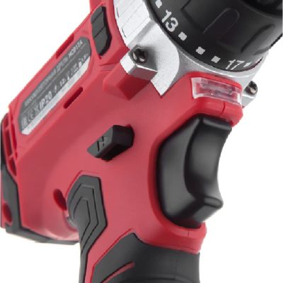 Шуруповерт аккумуляторный HIPER HCD12A, 12В, в коробке, Li-ion батарея 1,5 Ач, 25Нм, красный-3