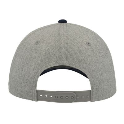 Бейсболка 'Contest',6 клиньев, пластиковая застёжка, темно-синий, серый-4