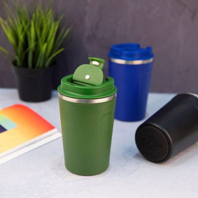 Термокружка OFFROAD, 400мл, черный-7