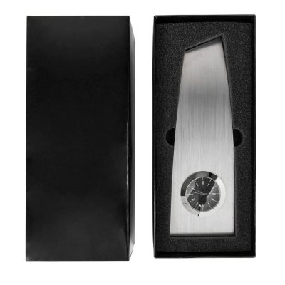 Часы-стела  'Victory'  наградные в подарочной упаковке, серебристый, черный-2