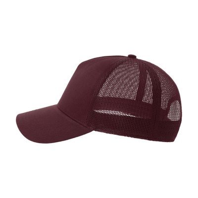 Бейсболка RAPPER COTTON-S, 5 клиньев, пластиковая застёжка, бордовый-3