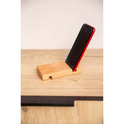 Подставка для телефона, 13х7,5х2см, бук, светло-коричневый-6
