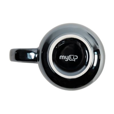 Кружка PERLA, черный, белый-1