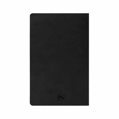 Бизнес-блокнот ALFI, A5, черный, мягкая обложка, в линейку-2