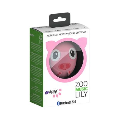 Беспроводная колонка HIPER ZOO Lily, Pig, розовый-2