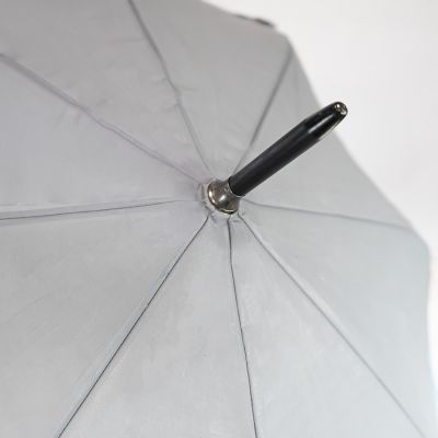 Зонт-трость 'Reflect', полуавтомат, светоотражающий серый-2