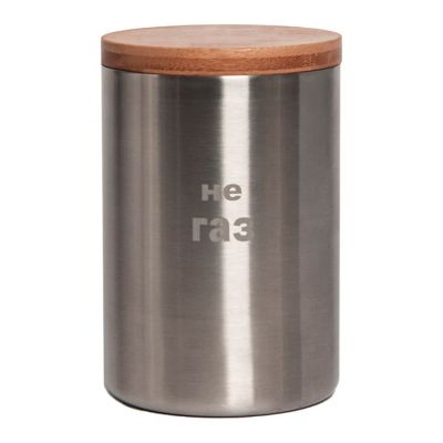 Термокружка BAMBOO с крышкой, 350мл, серебристый-2