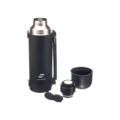 Термос Stinger, 1,2 л, широкий с ручкой, нержавеющая сталь, чёрный, 12,4 х 10,2 х 31,8 см-2