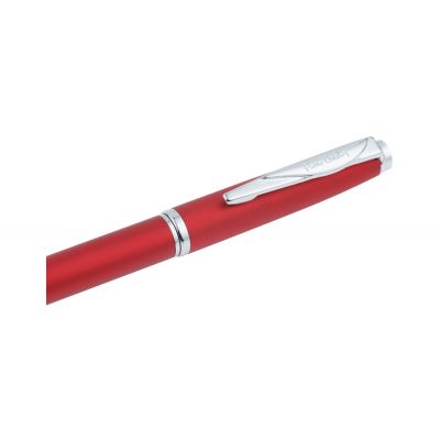 Ручка шариковая Pierre Cardin GAMME Classic с поворотным механизмом, красный матовый/серебро-3