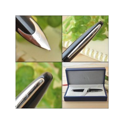 Перьевая ручка Waterman Carene, цвет: Black ST, перо: F или М чернила: blue-5