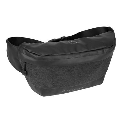 Сумка на пояс BUGATTI Universum, графитовая, полиэстер меланж/тарпаулин, 27х5х15 см, 1 л-0