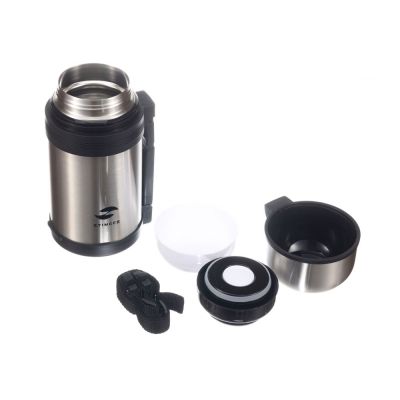 Термос Stinger, 1 л, широкий с ручкой, нержавеющая сталь, серебристый, 12,2 х 10,5 х 23,3 см-2