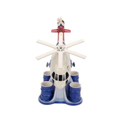 Штоф Вертолет с четырьмя стопками-1