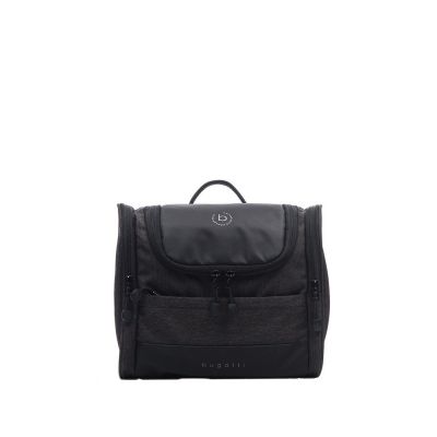 Несессер дорожный BUGATTI Universum, графитовый, полиэстер меланж/тарпаулин, 23,5х12х22,5 см, 7 л-1