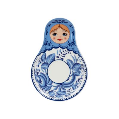 Набор Гжель: чайная пара, варенье-4