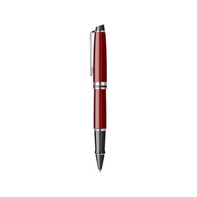 Ручка-роллер Waterman Expert Dark Red Lacquer CT Black, стержень: Fblk-10