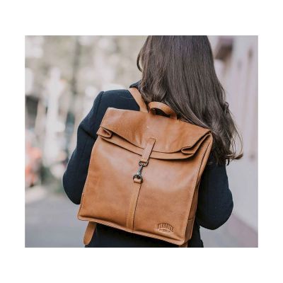 Рюкзак-сумка KLONDIKE DIGGER Mara, натуральная кожа в темно-коричневом цвете, 32,5 x 36,5 x 11 см-8