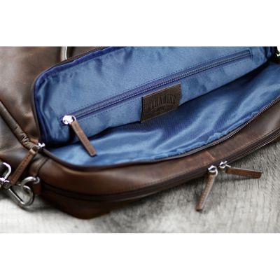 Сумка KLONDIKE DIGGER Earl, натуральная кожа цвета коньяк, 29 x 38 x 9 см-8