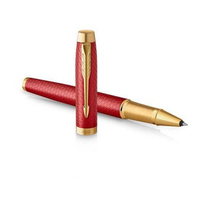 Ручка роллер Parker IM Premium T318  Red G, стержень: F, цвет чернил: black, в подарочной упаковке.-2