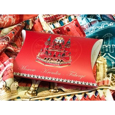 Платок Кремль - Москва - Фаберже-4