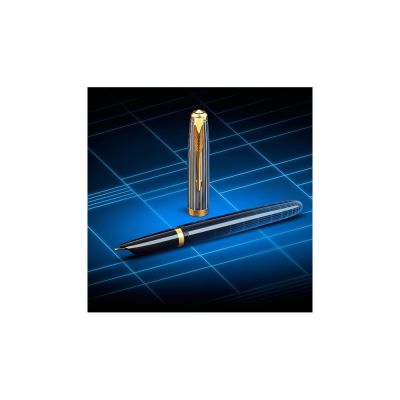 Перьевая ручка Parker 51 Premium Black GT, перо: M/F, чернила: Black,Blue, в подарочной упаковке-7