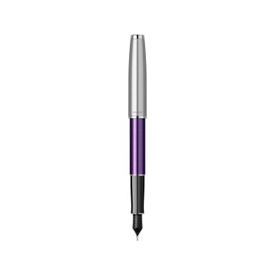 Перьевая ручка Parker Sonnet Essentials Violet SB Steel CT, перо: F, цвет чернил black, в подарочной упаковке.-1