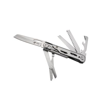 Нож перочинный Stinger, 112 мм, 9 функций, материал рукояти: нержавеющая сталь (серебристый)-0