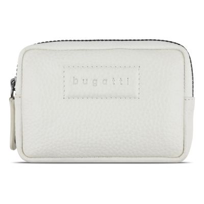Ключница BUGATTI Elsa, с защитой данных RFID, белая, воловья кожа/полиэстер, 11х2х7 см-1