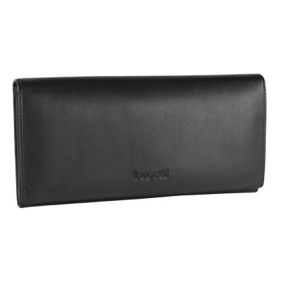 Кошелёк BUGATTI Vertice, чёрный, натуральная воловья кожа, 19,2х3х9,3 см-0