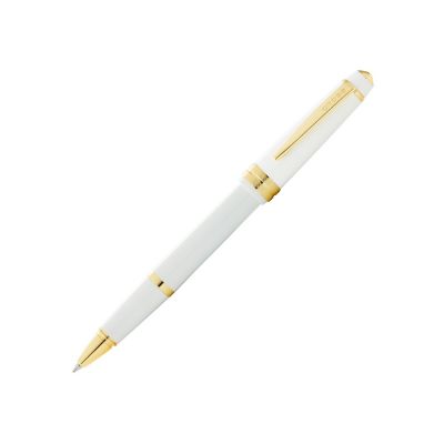 Ручка-роллер Cross Bailey Light Polished White Resin and Gold Tone-0