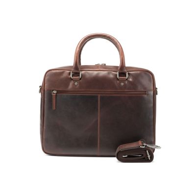 Сумка KLONDIKE DIGGER Earl, натуральная кожа цвета коньяк, 29 x 38 x 9 см-4