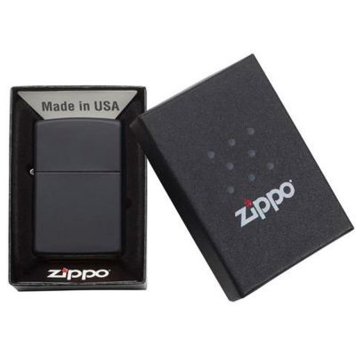 Зажигалка ZIPPO Classic с покрытием Black Matte, латунь/сталь, чёрная, матовая, 38x13x57 мм-6