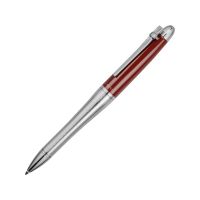Ручка шариковая Nina Ricci модель Sibyllin в футляре, серебристый/красный