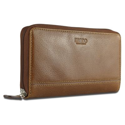Кошелек Mano Don Montez, натуральная кожа в коньячном цвете, 19 х 10,3 см-2