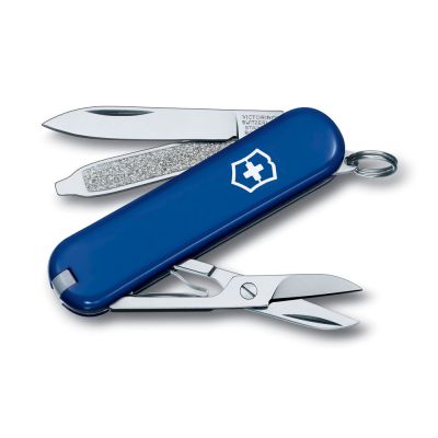 Нож-брелок VICTORINOX Classic SD, 58 мм, 7 функций, синий-0