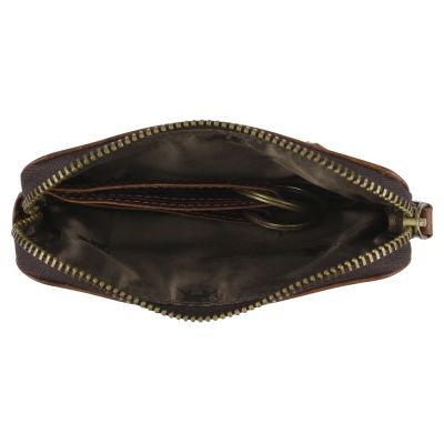 Ключница Mano Don Leon, натуральная кожа в коричневом цвете, 12 х 7 см-5