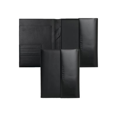 Папка для участника конференции формата А5 Caption Contrast Black. Hugo Boss, черный-0