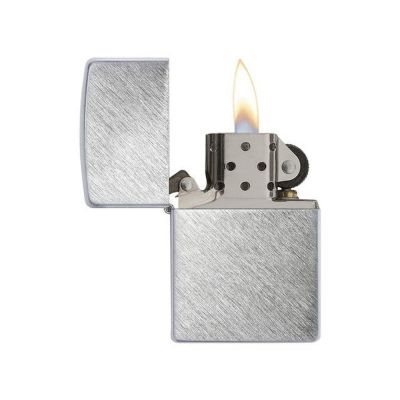 Зажигалка ZIPPO с покрытием Herringbone Sweep, латунь/сталь, серебристая, матовая, 38x13x57 мм-2