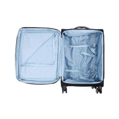 Чемодан TORBER БАЙКАЛ, тёмно-серый металлик, поликарбонат, 37,5 x 20 х 54 см, 37 л-4