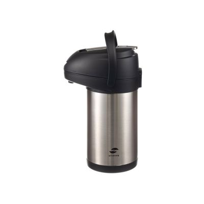 Термос с помпой Stinger, 3 л, широкий, нержавеющая сталь, серебристый, 24,4 х 17,5 х 37,2 см-0