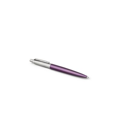 Шариковая ручка Parker Jotter Victoria Violet Chrome CT, стержень:M, цвет чернил: blue в подарочной блистерной упаковке-1