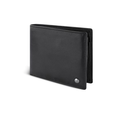 Портмоне BUGATTI ЧЕРНАЯ МАГИЯ | BLACK MAGIC, с защитой данных RFID, черное, натуральная кожа козы, 11,5х2х9 см-1