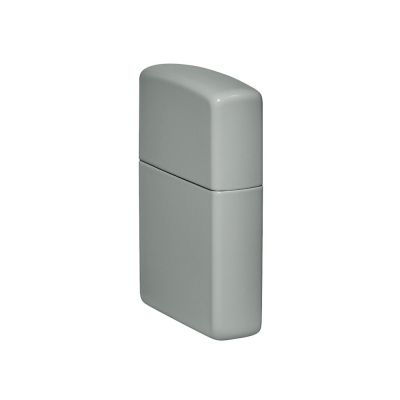 Зажигалка ZIPPO Classic с покрытием Flat Grey, латунь/сталь, серая, глянцевая, 38x13x57 мм-4