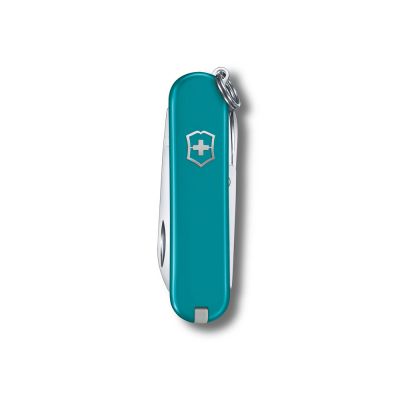 Нож-брелок VICTORINOX Classic SD Colors Mountain Lake, 58 мм, 7 функций, тёмно-бирюзовый-1