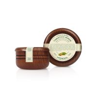 Крем для бритья Mondial TABACCO VERDE с ароматом зелёного табака, деревянная чаша, 140 мл