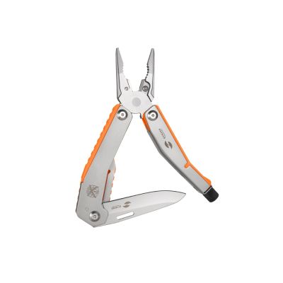 Мультитул Stinger, 102 мм, 8 функций, сталь/АБС-пластик, оранжевый, в комплекте нейлоновый чехол-0