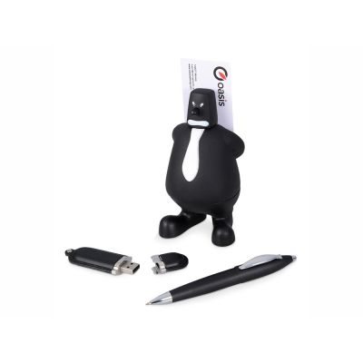 Набор: блекмэн Майк, флеш-карта USB 2. на 4 Гб, ручка шариковая, черный-1