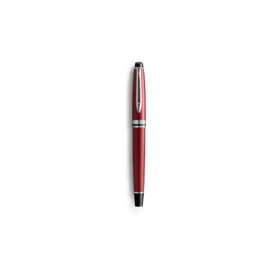 Ручка-роллер Waterman Expert Dark Red Lacquer CT Black, стержень: Fblk-2